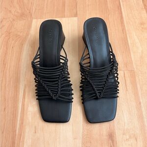 Open Edit Clover Heeled Sandal